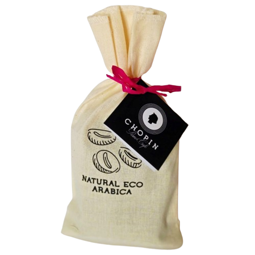 Kawa ziarnista ARABICA CHOPIN Piano Cafe woreczek ozdobny 100g
