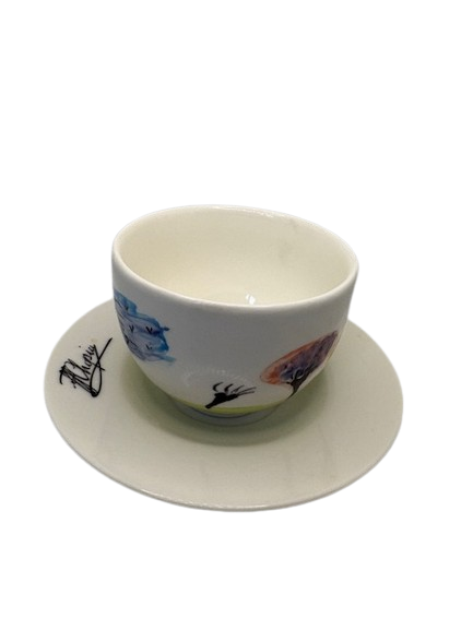 Filiżanka Chopin Piano Cafe ręcznie malowana, polska porcelana 250 ml - obrazek 2