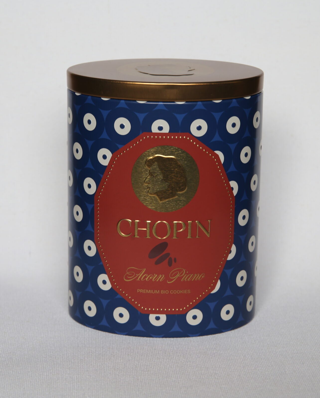 Ciastka żołędziowe CHOPIN Piano Cafe metalowa puszka 200g - obrazek 2