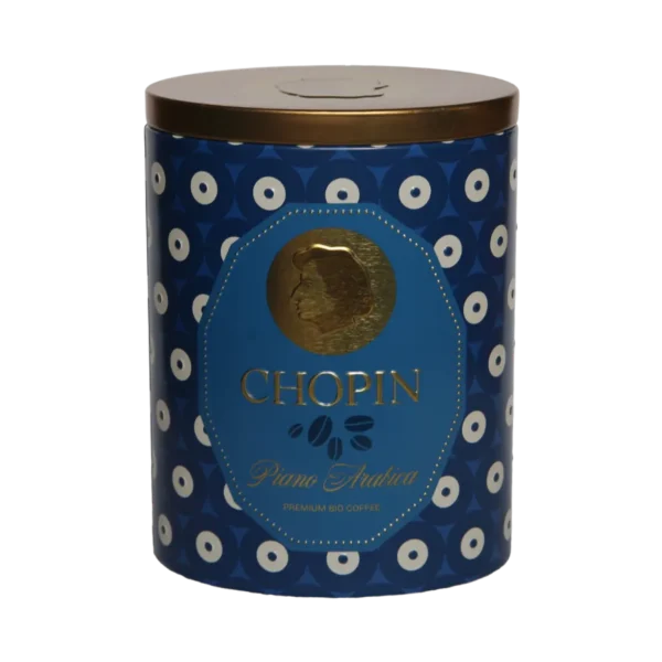 Kawa ziarnista ARABICA CHOPIN Piano Cafe metalowa puszka 200g