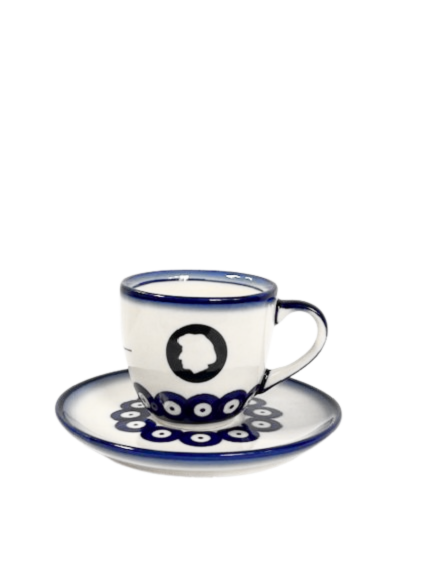 Filiżanka ze spodkiem CHOPIN Piano Cafe Bolesławiec_dizajn 100ml