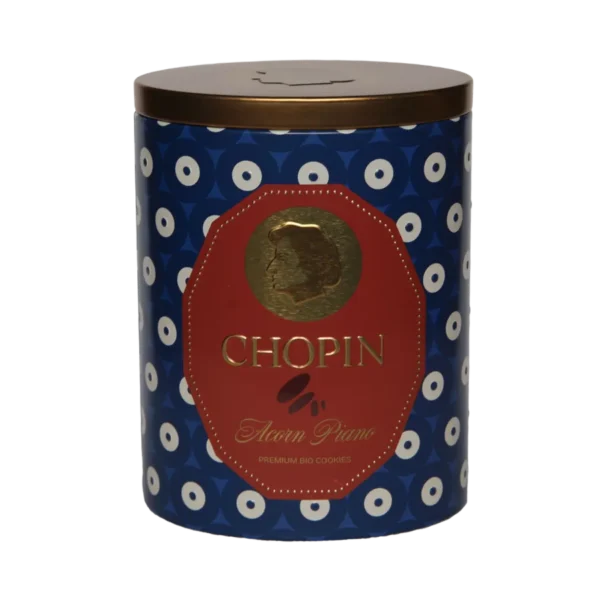 Ciastka żołędziowe CHOPIN Piano Cafe BIO metalowa puszka 200g